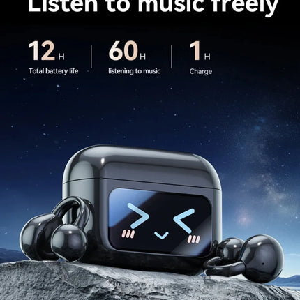 Touch Screen Bluetooth Headphones 144 Languages Real-time Translation Headphones Wireless Open Ear Clips Sports Gaming Earphone
