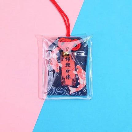 Small Blessing Japanese Prayer Lucky Charm Fortune Omamori Pray Chinese Pendant Beauty Success Couple Keychain Friend Kid Gift