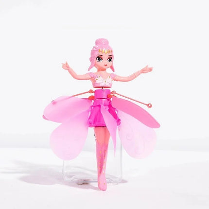 Rotating Luminous Princess Helicopter Doll Dancing Airplane Gesture Induction Luminous Flying Toy Christmas Gift Holiday Gift