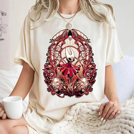 Hollow Knight Metal T-Shirt Unisex Women Men Tee Metroidvania Video Game Metalhead Fan Gift Vintage Street Apparel Short Sleeve
