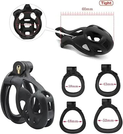 6.0 3D Printing Chastity Cage Curve Rings Fidelity Cage Extreme Micro Cock Cage Hentai Invisible Sex Toy for Male SM Sex Game