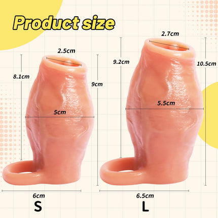 Big Cock Ring Lock Sperm Penis Sleeve Ring Reduce Sensitivity Extend Time Adult Men Sex Toys Penis Enlargement Male 18+ Sexy Toy