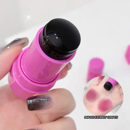 Lip and cheek blush stick color change brightening natural saturation student girl