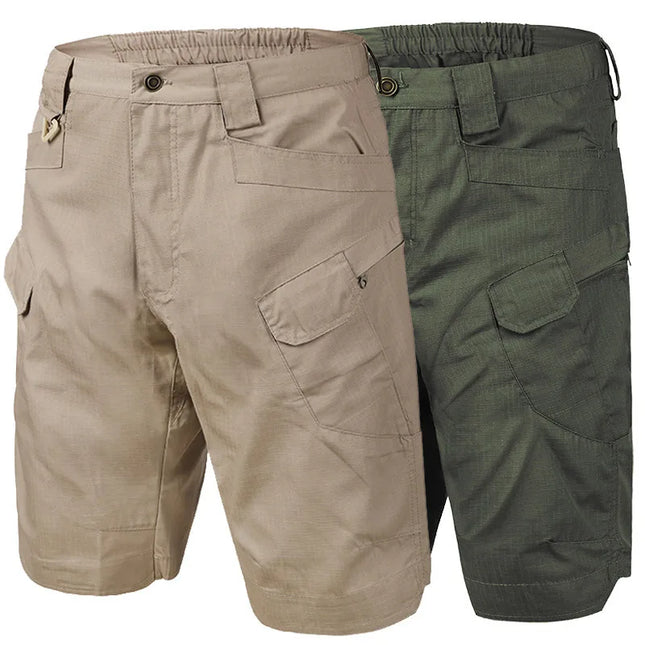 2026 Summer Men Camo Tactical Shorts Breathable Multi Pocket Black Camouflage Outdoor Hunting Camping Training Commute
