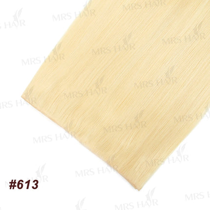 Long Flat Weft Invisible Tape Bundles Human Hair PU Skin Weft Hair Extension Injected Seamless & No-Glue Tape On Hair Weft