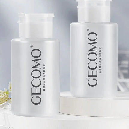 GECOMO Hyaluronic acid makeup remover-3-in-1 Eye, Lip, and Face Cleanser，Gentle, Suitable for Sensitive Skin, Pump Bottle