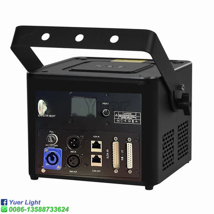 YUER 8W ILDA RGB Laser Light Professional 3D Animation Laser Scanner DMX DJ Disco Party Wedding Christmas Stage Effect Light