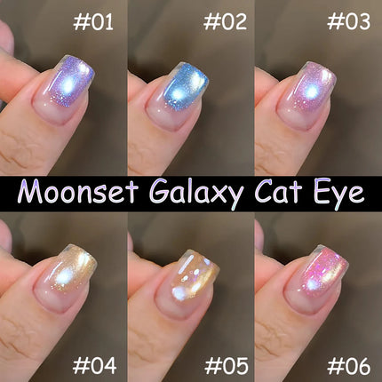 1-6pcs ZH High-end Guiyuan Cat Eye Gel Nail Polish 2025 Popular Autumn Nails Super Shiny Crystal Cat Eye Nail Art Nail Supplies