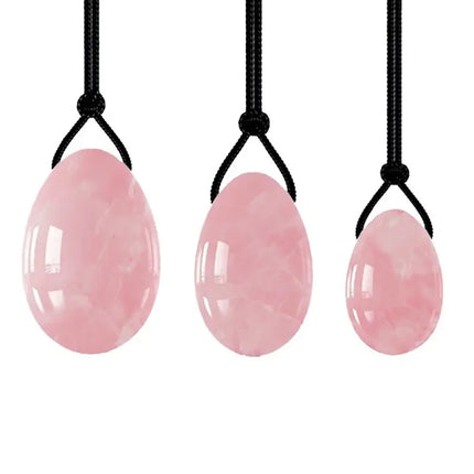 1Set  Jade Stone Yoni Egg Set Natural Rose Quartz Vaginal Massage Eggs Ball Repair Vaginal Tightening Kegel Muscle Exercise Care
