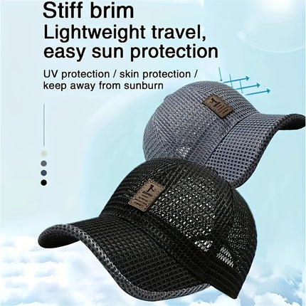 1 Fashionable and Breathable Baseball Cap for Couples, Quick-Drying Mesh Outdoor Sports Golf Sun Hat