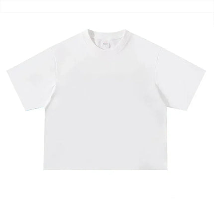 Summer Loose Sports Clothing Oversized Boxy Crew Neck T-shirt Mens Heavyweight 240GSM 100% Cotton Half Sleeve T-Shirts Clothing