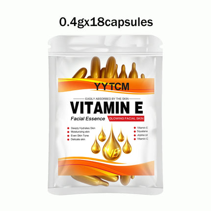 Vitamin E Deep Moisturizing Capsule Essence–Hydrates Smooths Skin. Formulated Squalane Vitamin 18/30/48/60/90/180 Capsules