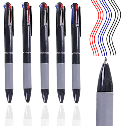 3 in 1 Red/Black/Blue Ink Color 0.7mm Student Ballpoint Pens Ball Point Writing Stationery Fine School Supplies Pencils Office