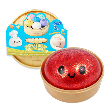 Hot Giant Dumpling Squishies Bun Toy, Slow Rising Glitter Dumpling Stress Ball, Stress Relief Fidget Toy for Home Office toys