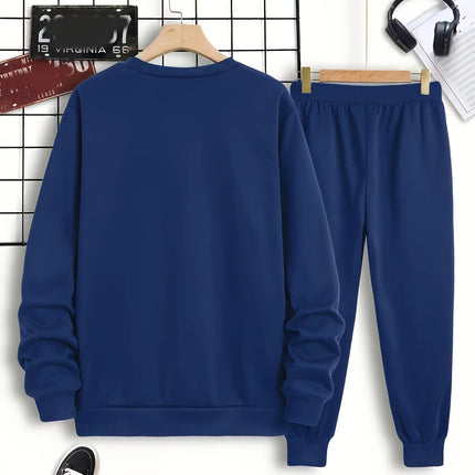 The new men's hoodie set for Spring and Autumn 2025 is a comfortable and soft streetwear collection with letter prints