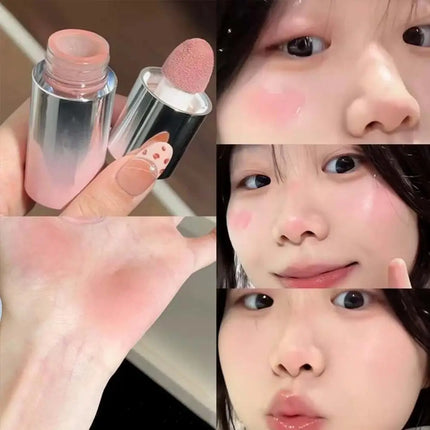 Liquid Blusher Tanned Jello Color Powder Rendering Moisturizing Longlasting Beauty Expands Contracts Cheek Face BlushMakeup