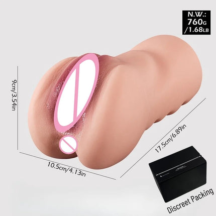 Realistic Artificial Vagina Pussy Male Masturbator Waterproof Silicone Pocket Pussy Sex Doll Blowjob 18+ Adult Sex Toys for Men