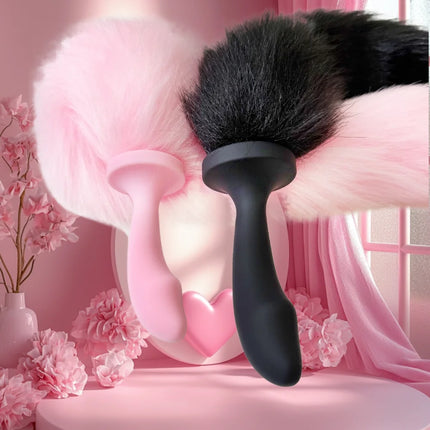 Silicone Butt Plug Sexy Plush Tail Anal Plug Unisex Butt Plug Anal Dilator Role Playing Toy Adult Game Anal Sex Toys for Women
