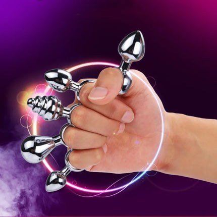 Exotic Accessories Metal Anal Plug With Pull Ring Adult Sex Products Anus Dilator Ass Stuff Tail Bdsm Erotic Games Novel Toys