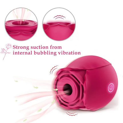 Rose Sex Toys women Vibrator Licking Sucking Vibarting for Clitoris Nipple Sucker Stimulator Adult Powerful Sexy Toys for Women