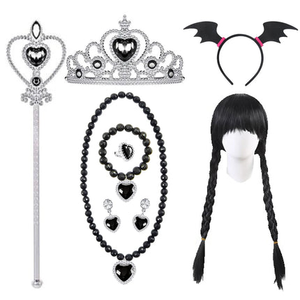 Vampirina Cosplay Dress Girl Kids Princess Charms Dress Up Christmas Vampire Halloween Costume Children Carnival Party
