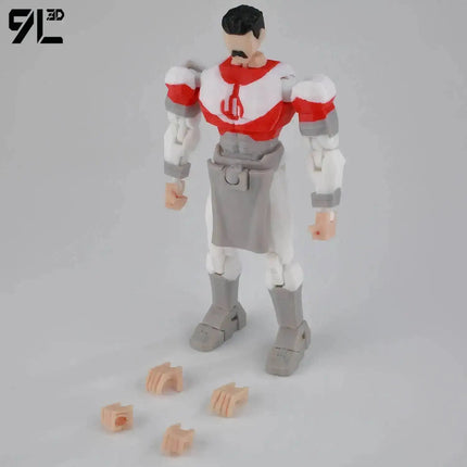 9L3D Lucky13 Dummy13 Reanimator Invinc Action Figure Toy 3D Printed Movable Doll Multi-Jointed Hero Collectible Desktop Ornament