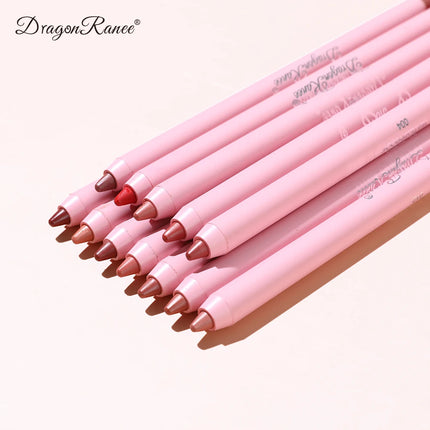 Waterproof Matte Lip Liner in Bean Paste Color, Lip Plumping Lipstick Pen, Foaming Pen, Non-Fading Lip Liner, Waterproof and Sweat-Proof, Long-Lasting Matte Lip Liner, One-Second Pouty Lip Lipstick Pen