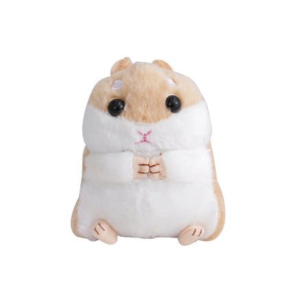 1PCS Stuffed 10cm Hamster Plush Doll Keyrings Animal Children Toys Key Chain Kawaii Dolls Kids Child Christmas Gifts Bag Pendant