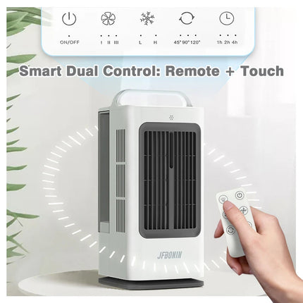 1700ml 3-IN-1 Mini Portable Air Cooler with Infrared remote control 120 degree swing air conditioner 3-speed Household Desk
