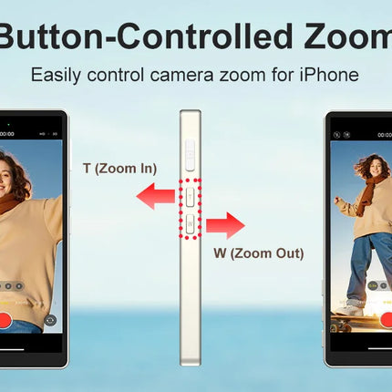 Magnetic Vlog Selfie Monitor Screen for iPhone 15 16 17 Pro Max Wireless Back Camera Display Touch Screen Zoom Shutter Control
