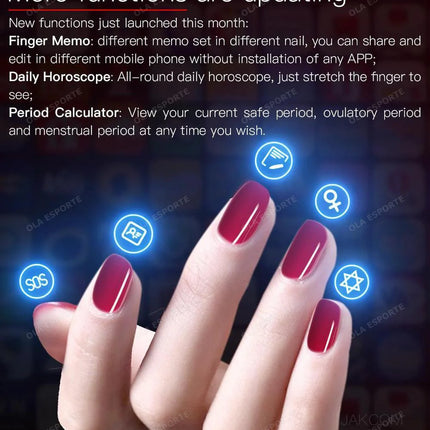 N3 Super Value Smart Nail New Multi Function Chip Intelligent Nail No Charge Required NFC Smart Wearable Gadget For Phone Call