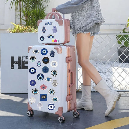 10/25/50pcs Evil Eyes Graffiti Stickers Aesthetic for Guitar Laptop Pad Phone Travel Luggage Cup Notebook Scrapbook Skateboard