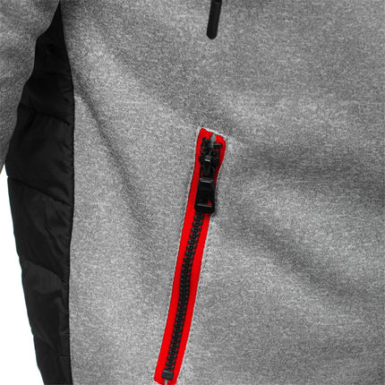2026 Fantic Motor Print Men's New Spring And Autumn Three Color Zipper Cotton Hodies Casual Patchwork College Style Jacket