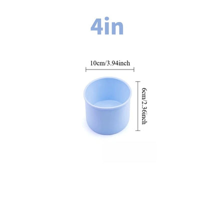 4/6/8/10 Inch Round Silicone Cake Mold Baking Pan for Mousse Fondant Pastry Dessert Jelly Reusable Non-Stick Cylinder Mold
