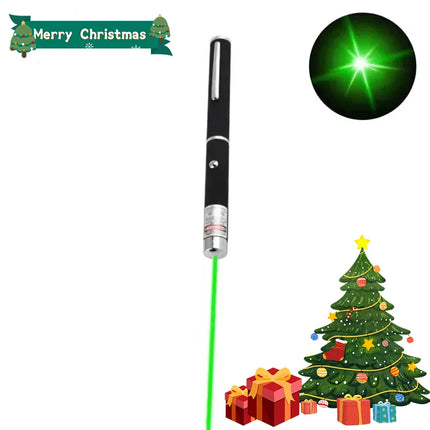 2-in-1 Mini LED Pointer Flashlight Pet Training Torch Scratching Toys for Pets and Cats Christmas Birthday Gifts No Battery