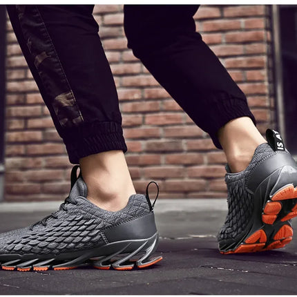 Men's Shoes Casual Sneakers Non Slip Breathable Running Shoe Mesh Tenis Outdoor Basketball Sports Tennis Shoes Zapatos De Hombre