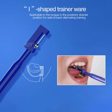 Chewing Teether Tube for Adult Kids Speech Therapy Autism Sensory Rehabilitation Lower jaw Tongue Muscle Trainer Talk Tools