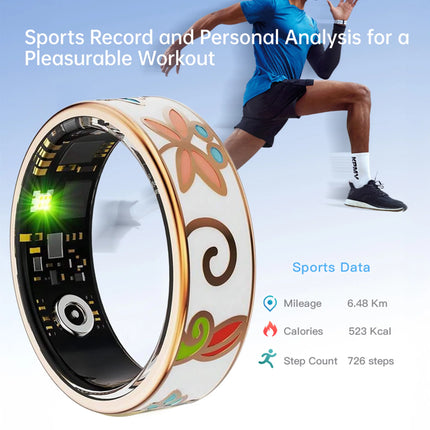 2025 New Color Enamel Craftsmanship Smart Ring For Android&IOS 5 ATM Waterproof Bluetooth Call Health&Sleep Monitoring Man Gifts