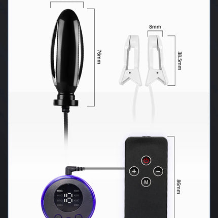 Electric Shock Nipple Clamps Breast Massager Stimulator BDSM Toys Bondage Clitoris Labia Clamp Slave Sex Toys Women Adult Games