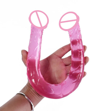 Adult Sex Toy Anal Toy Dual-head Ultra-long and Extra-large Simulated Dual-head Fake Penis, Simulated Penis, Lesbian Dildo 18+