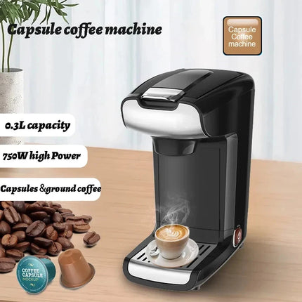 220-240V Household Single Cup 300ML Capsule Coffee Machine Electric Small Capsule Coffee Machine Espresso Drip Coffee