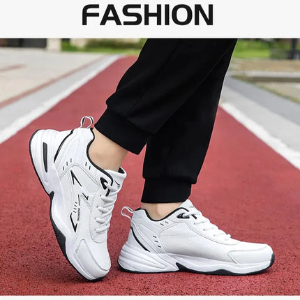 Chunky Sneaker for Men Thick Sole Versatile 2025 New Trend Mesh Lace Up Breathable Casual Sports Shoes Increased Soft Soles