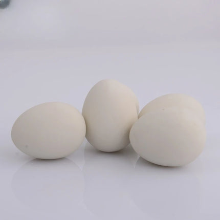 1 Pcs Novelty Bouncy Eggs Realistic Fake Rubber Bouncing Balls Model Farm Chicken Nesting Hen Hatching Egg Pet Toy Prank Joke