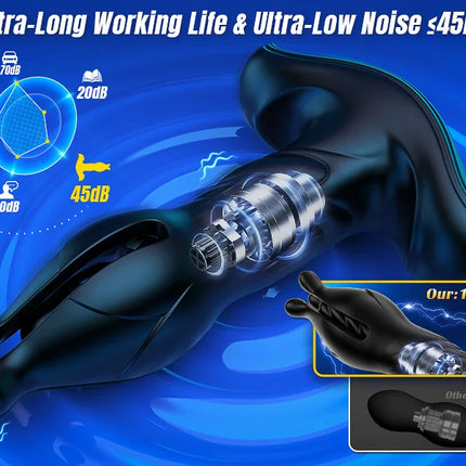 Prostate Massager Anal Vibrator Male Sex Toys for Men Anal Plug 9 Tension Shock Flapping Thrusting Vibrating Butt Plug Sex Toy