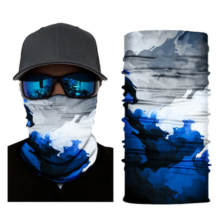 Gradient Magic Seamless Cycling Bandanas Men Balaclava Bycycle Fishing Mask Protection Half Face Shield Bicycle Bandage