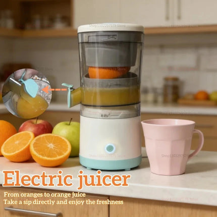 2026 New Upgrade Portable Electric Juicer USB Charging Fruit Blender Household Fruit Juice Separation Bidirectional Spiral Press