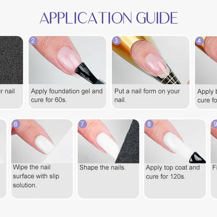 Saviland 100g Builder Nail Gel White Nude Pink Nail Extension Gel Multifunctional Nails Art Gel Polish Soak Off UV for Salon DIY
