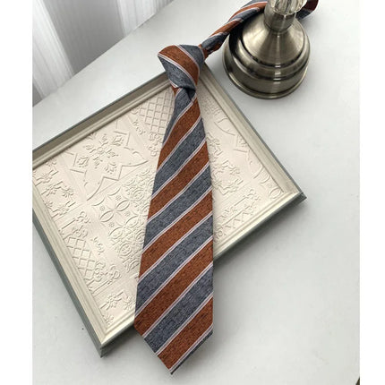 Stripes Squares Small Flowers Various Patterns Fashion Trends Daily Student Uniforms Accessories Ties Personalized Simplicity