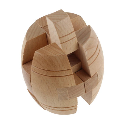 Wooden Barrel Puzzle Assembly & Disentanglement Puzzles Luban Lock Brain Teasers for Adults And Kids High Difficulty IQ Test