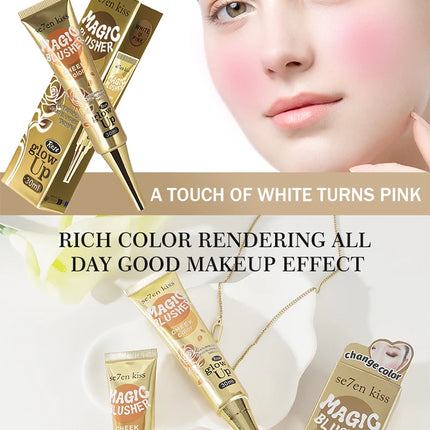 Magic Temperature-Changing Blusher Waterproof Silky Smooth Liquid Blush Pink Cheek Rouge